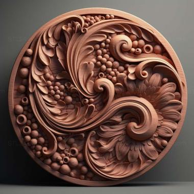 Patterns and decorations stl shape 1 3d model